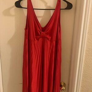 Elegant Red Sleeveless Dress, no size listed but fits as XS-S